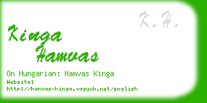 kinga hamvas business card